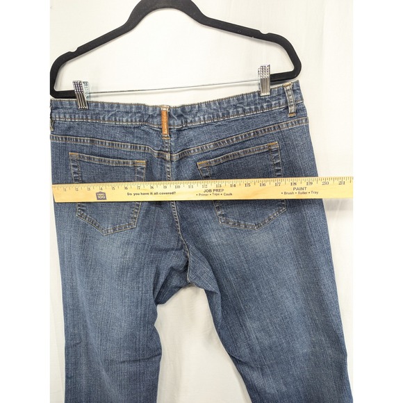 Lee Jeans One True Fit Womens Size 16W Medium Wash Bootcut Denim Pants - Picture 5 of 11